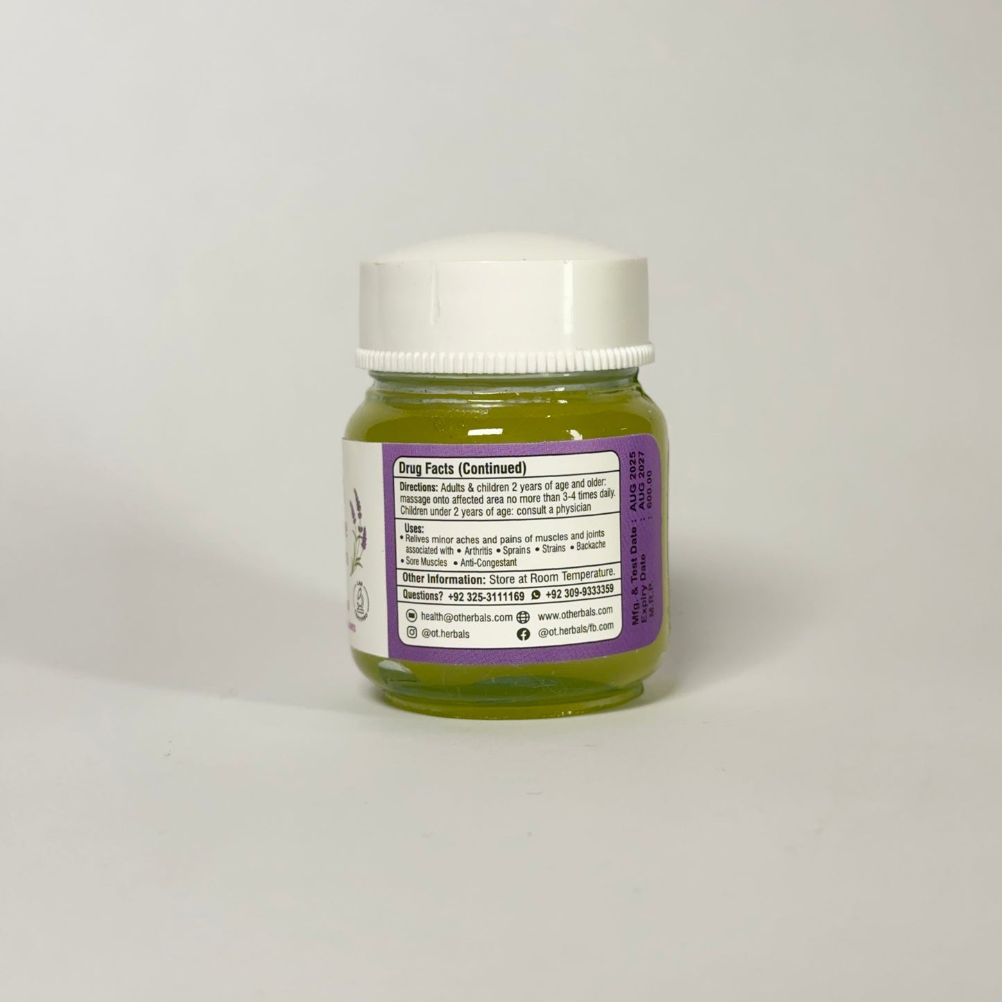 Muscle Ease Lavender Balm (Pack Of 2)